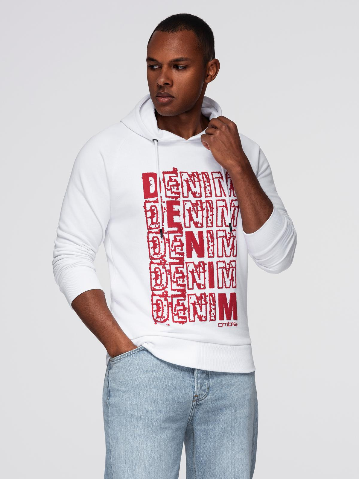 Ombre Clothing meeste kapuutsiga dressipluus trükisega - Image 3