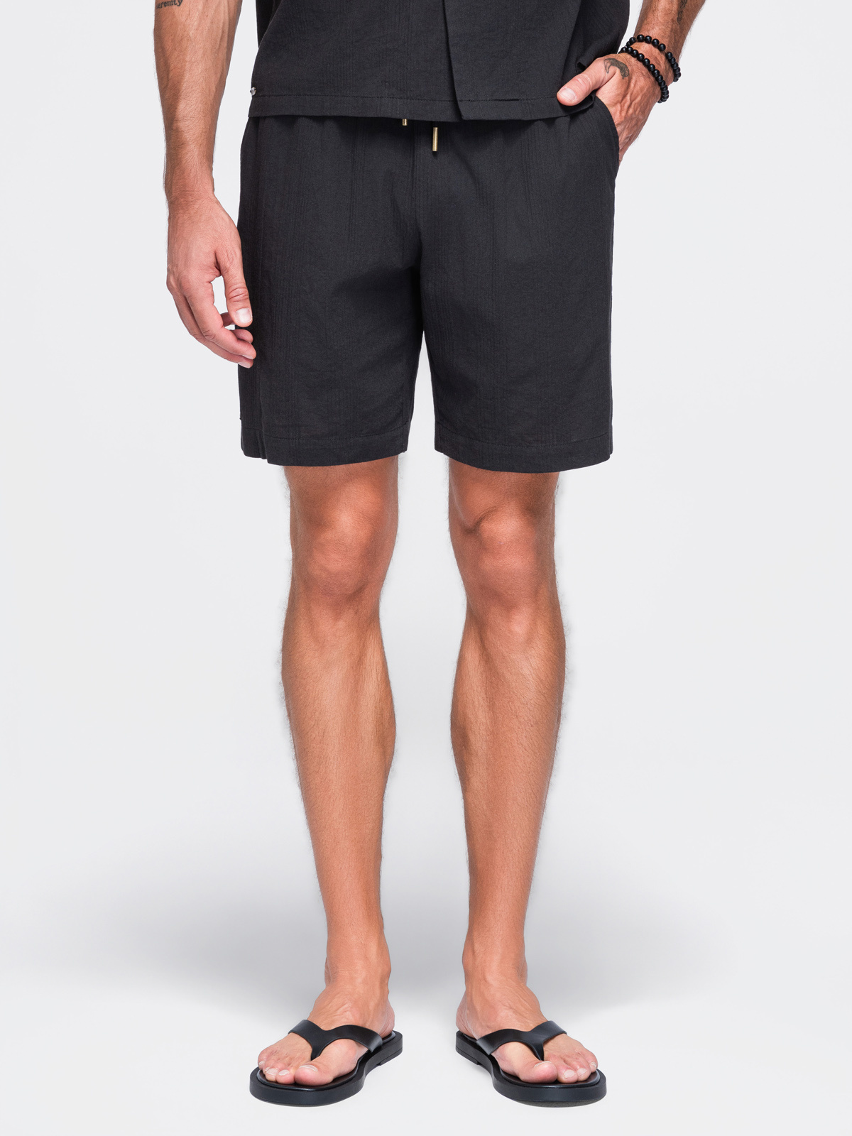Meeste struktuursed puuvillased lühikesed püksid Ombre Clothing - Image 13