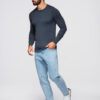 Ombre Clothing klassikaline ümara kaelusega meeste kampsun - Thumbnail Image 178