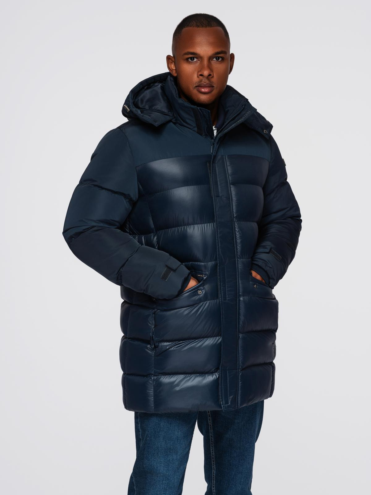Ombre Clothing meeste tepitud talvejope kapuutsiga - Image 14