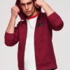 Meeste tõmblukuga kapuutsiga dressipluus Ombre Clothing - Thumbnail Image 24