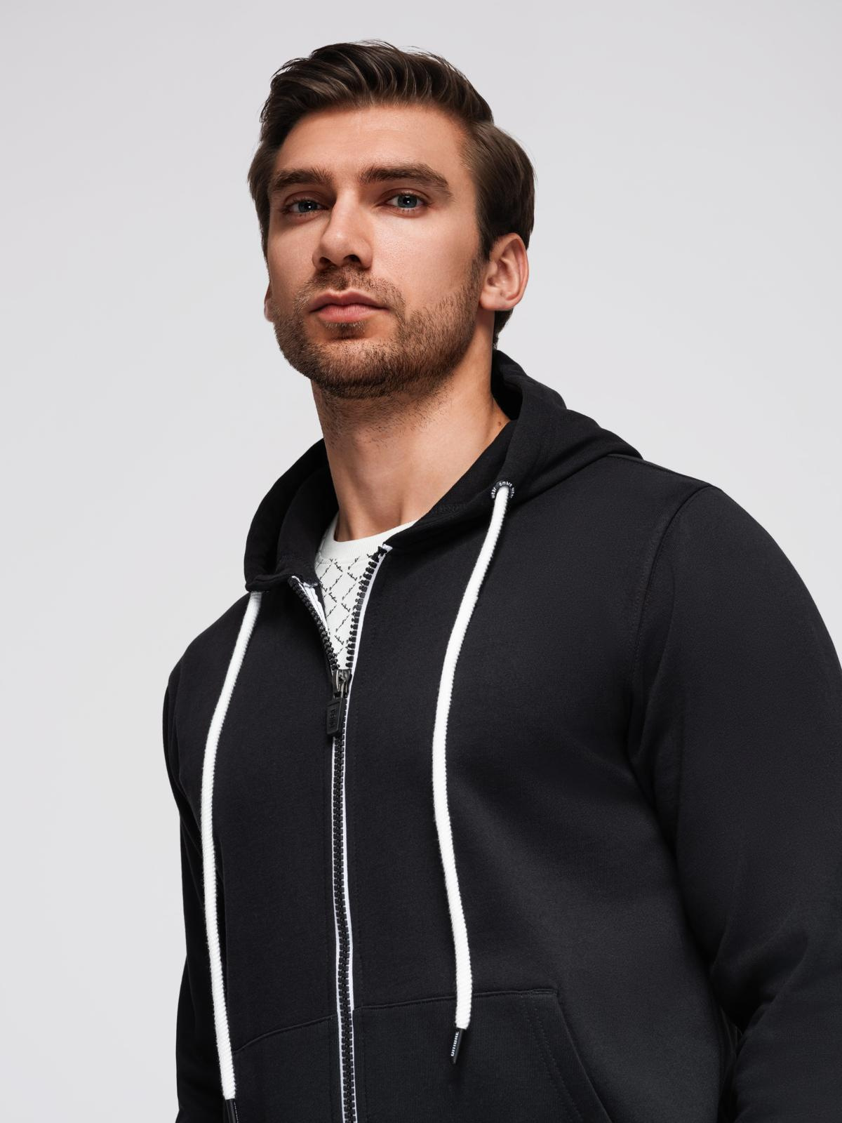 Ombre Clothing meeste lukuga kapuutsiga dressipluus - Image 27