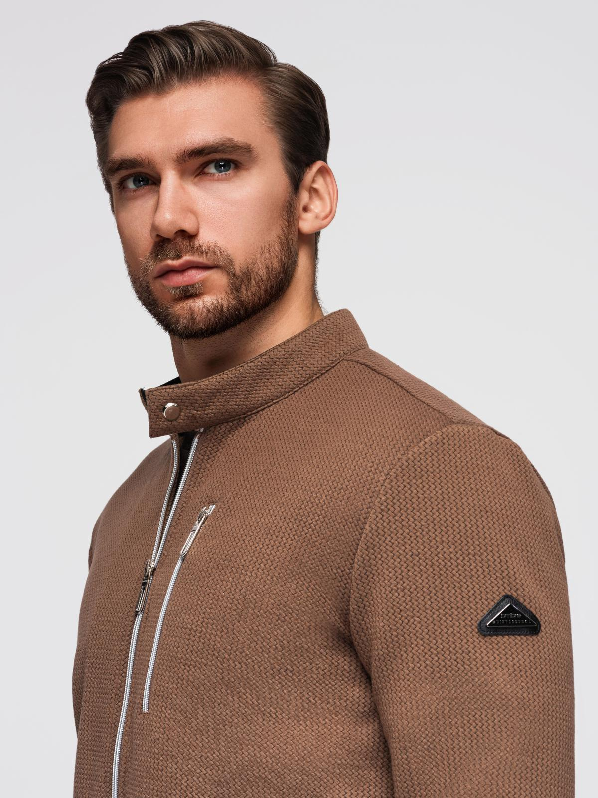 Meeste tõmblukuga püstkraega jakk Ombre Clothing - Image 12