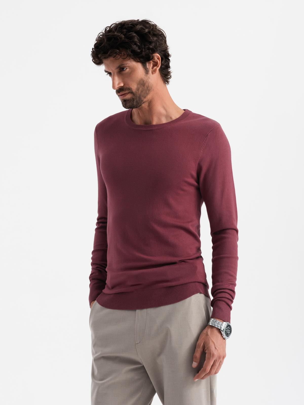 Ombre Clothing klassikaline ümara kaelusega meeste kampsun - Image 49