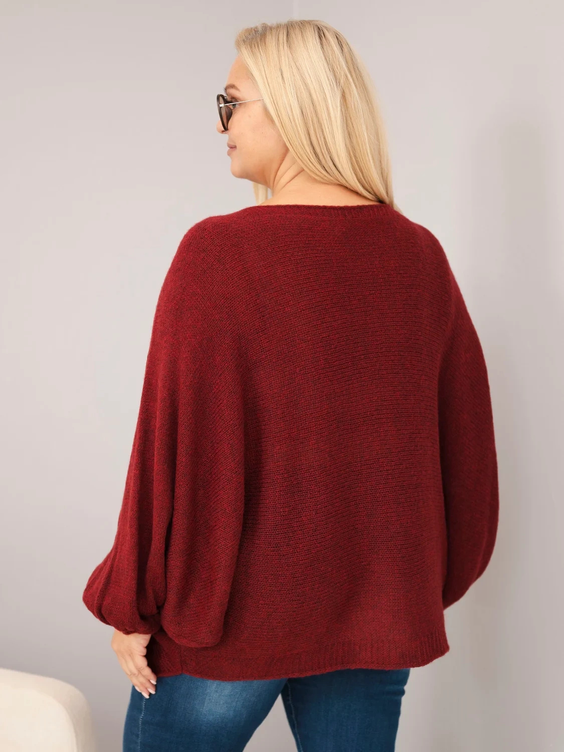 Naiste avara lõikega kampsun villaseguga Kesi Plus Size - Image 39