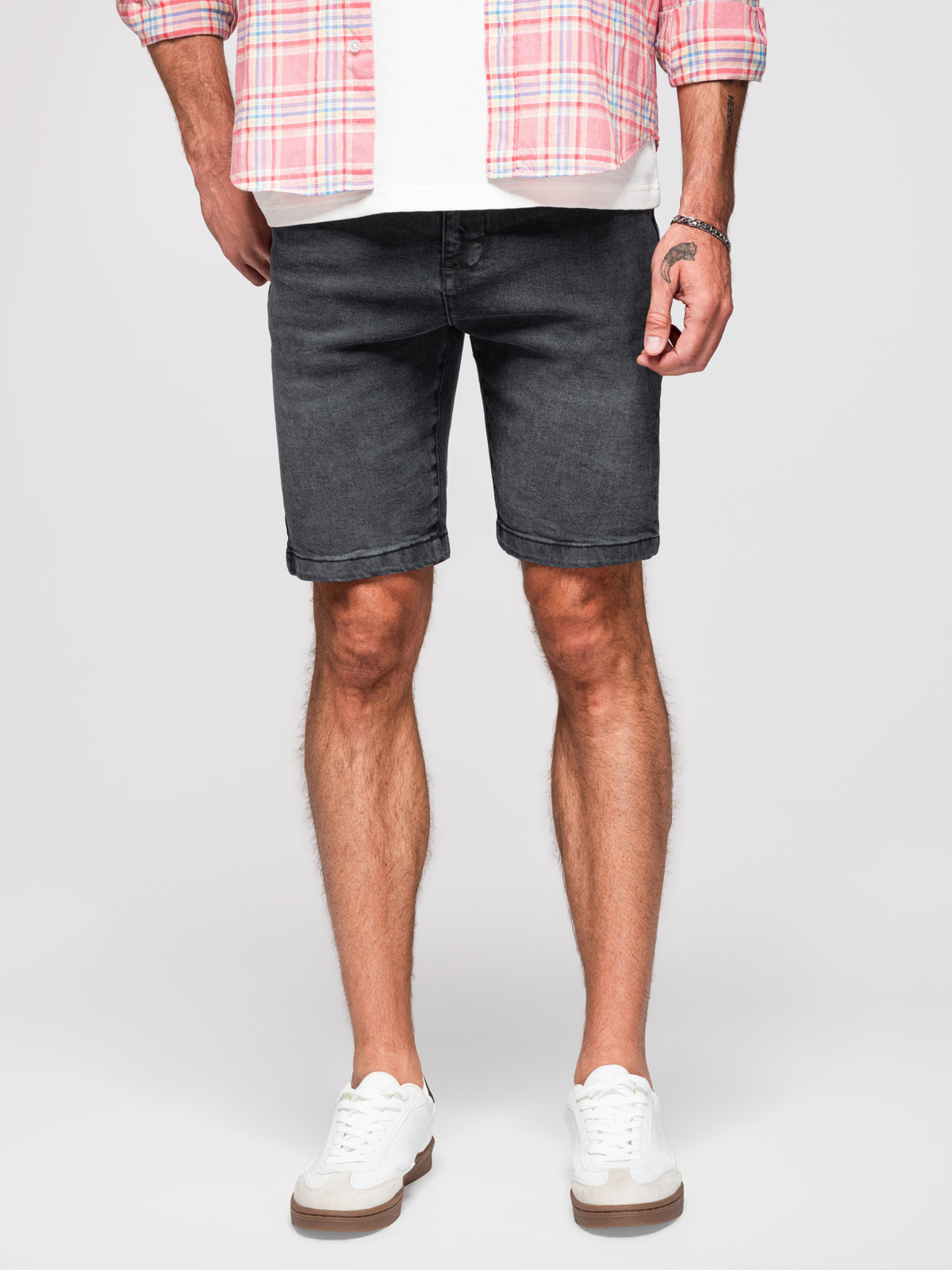 Ombre Clothing meeste lühikesed teksapüksid - Image 32