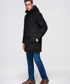 Meeste kapuutsiga mantel Ombre Clothing