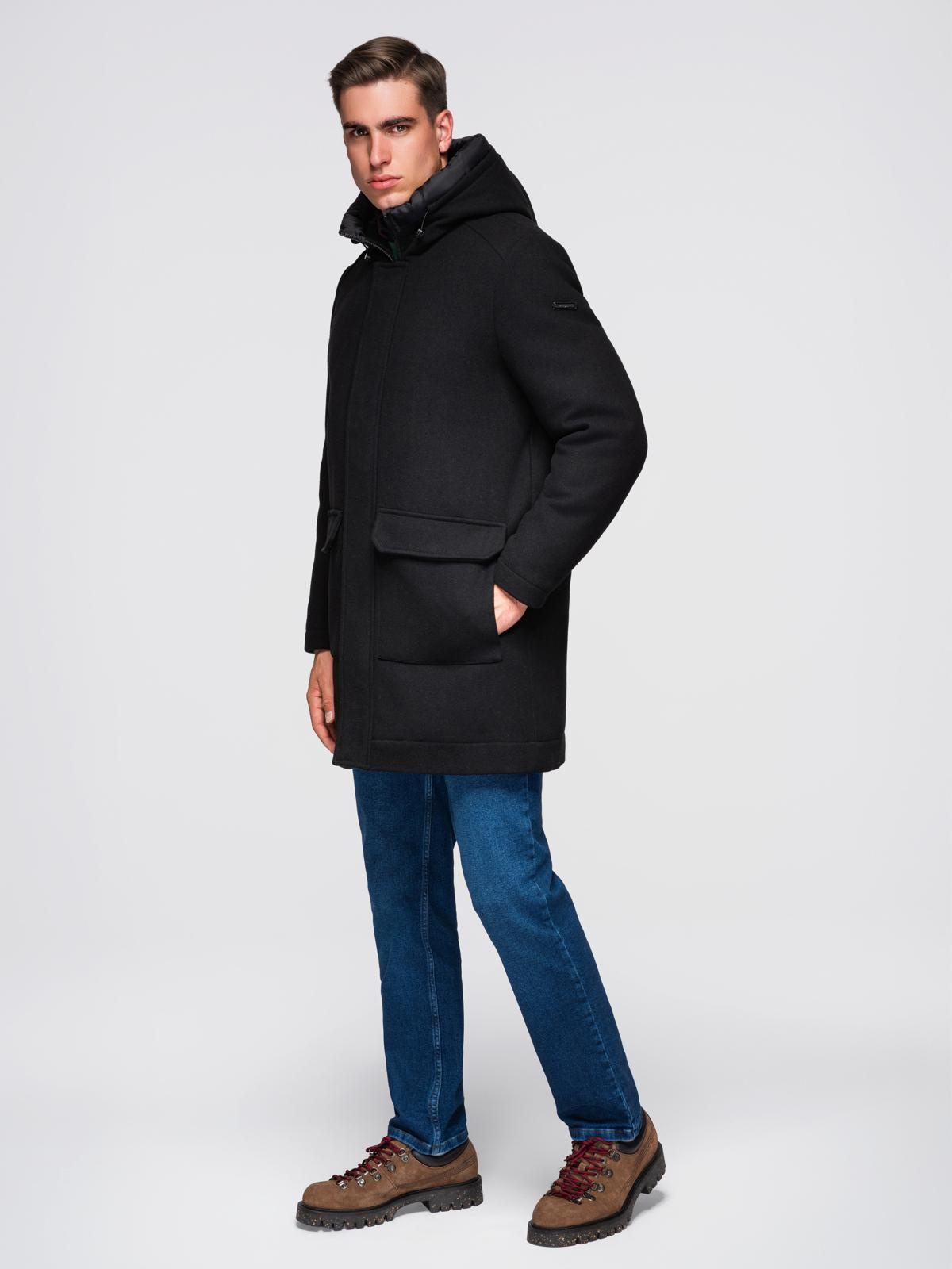 Meeste kapuutsiga mantel Ombre Clothing - Image 1