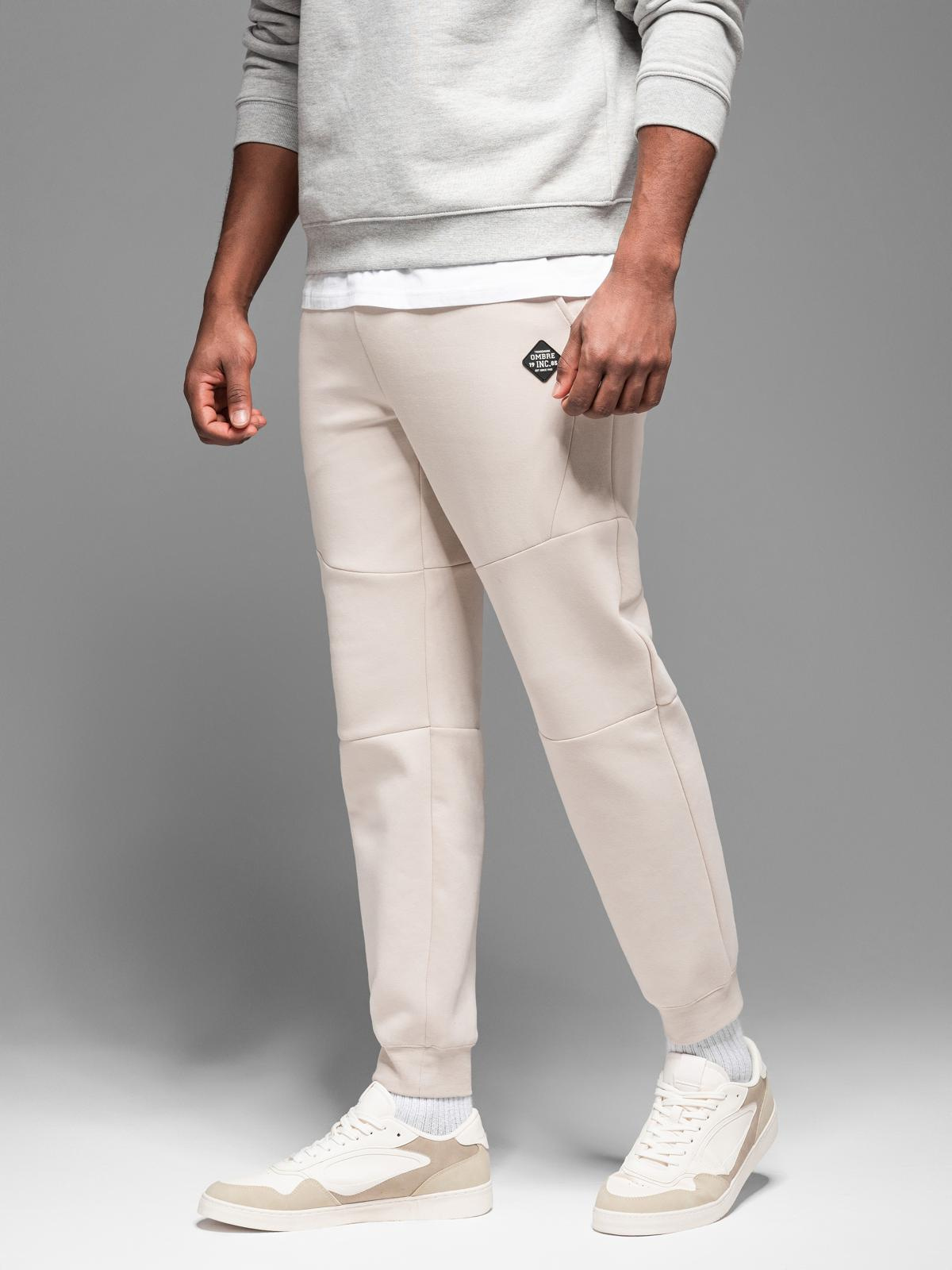 Ombre Clothing meeste dressipüksid paelte ja soonikutega - Image 15