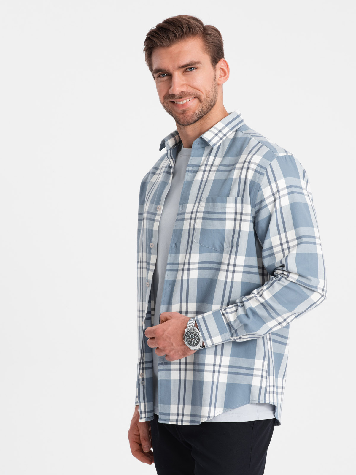 Meeste flanellsärk Ombre Clothing - Image 22