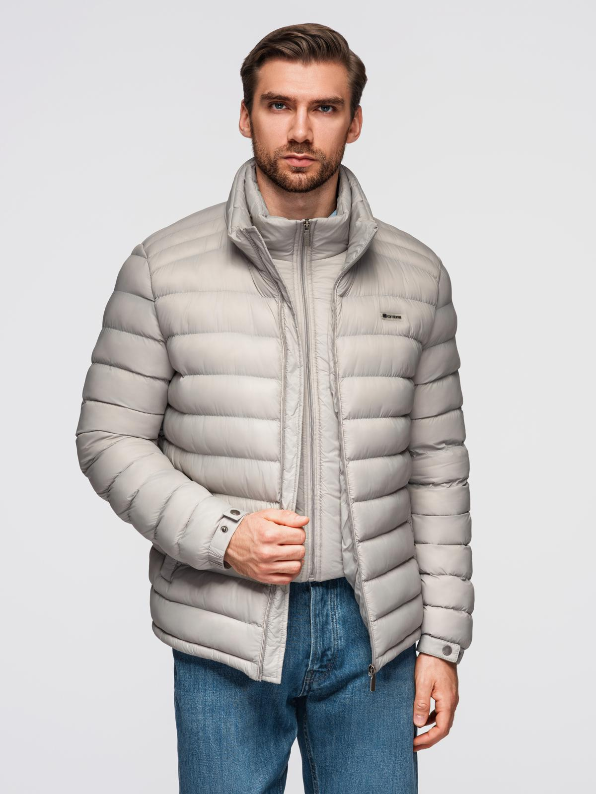 Ombre Clothing meeste tepitud jope püstkraega - Image 14
