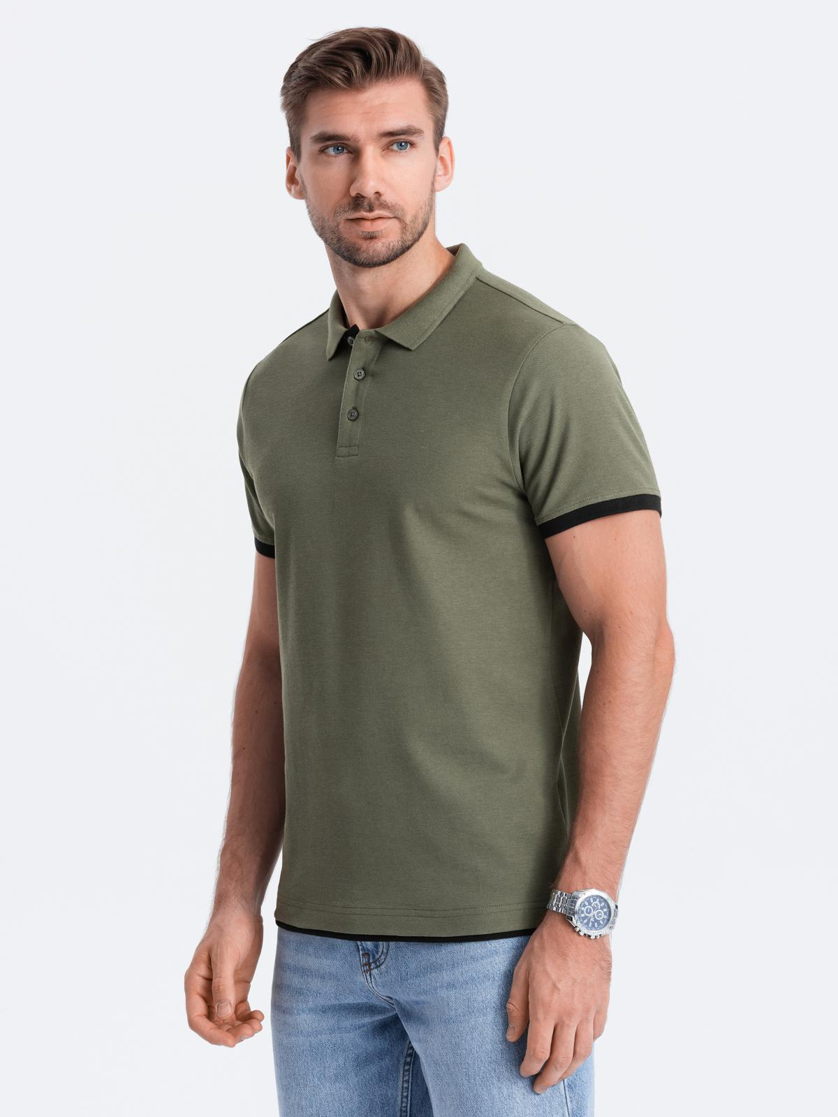 Meeste puuvillane polosärk Ombre Clothing - Image 31