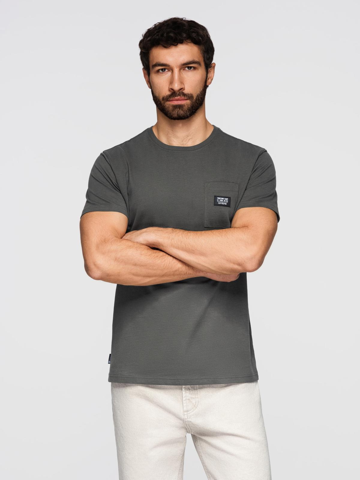 Meeste T-särk rinnataskuga Ombre Clothing - Image 57