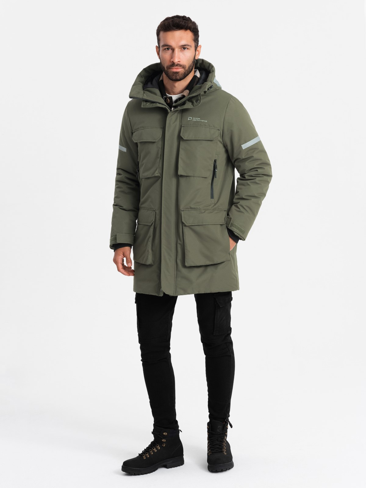 Ombre Clothing meeste kapuutsiga talvejope - Image 43