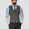 Kalasabamustriga meeste vest - Thumbnail Image 3