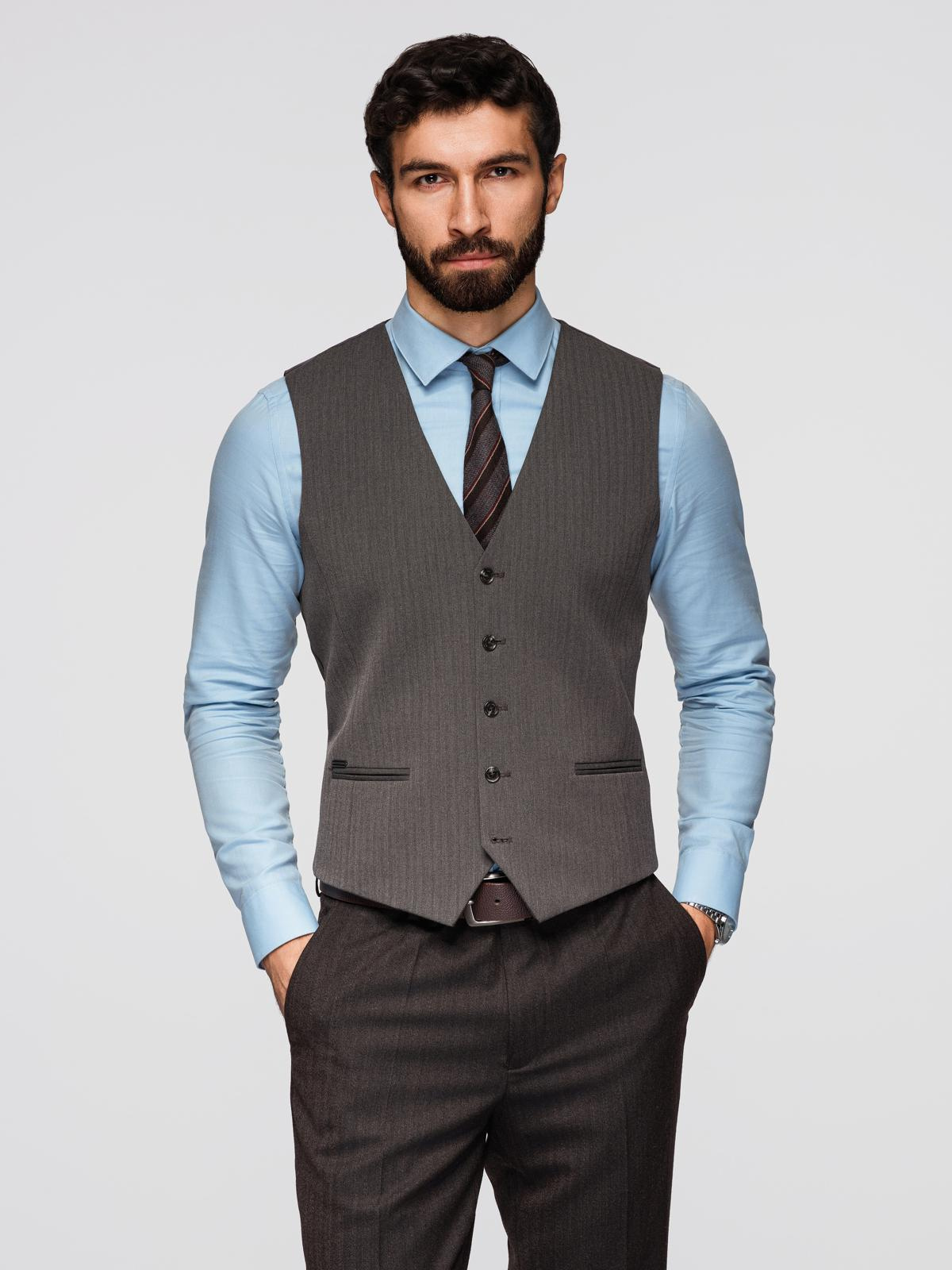 Kalasabamustriga meeste vest - Image 3