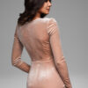 Larica naiste sametine drapeeritud kleit - Thumbnail Image 7