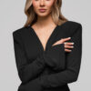 Larica pikk naiste kleit lõhikuga ja drapeeringuga - Thumbnail Image 25
