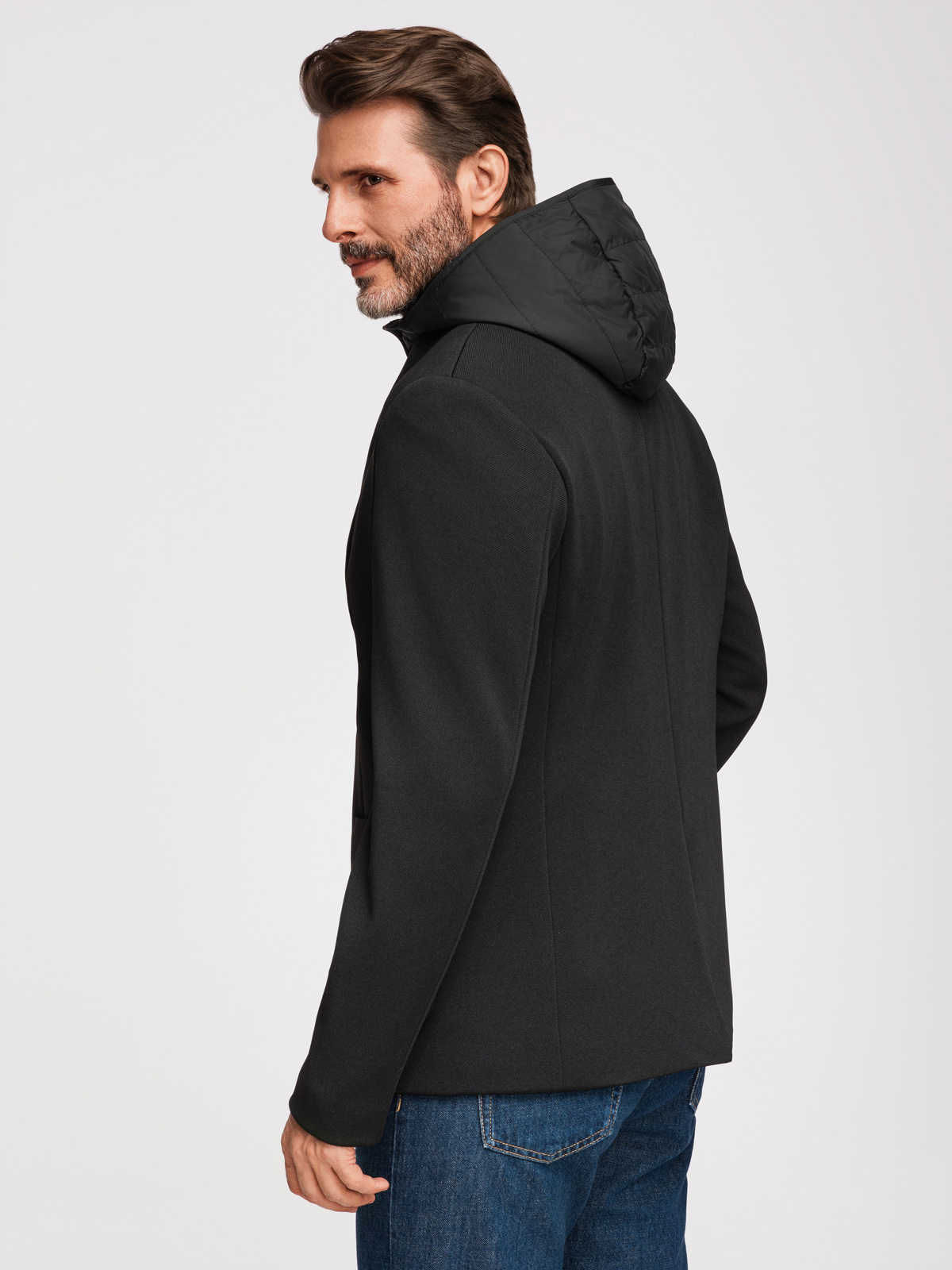 Ombre Clothing meeste pintsak-jakk eemaldatava kapuutsiga - Image 13