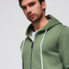 Ombre Clothing meeste lukuga kapuutsiga dressipluus - Thumbnail Image 18