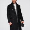 Ombre Clothing meeste pikk mantel - Thumbnail Image 2