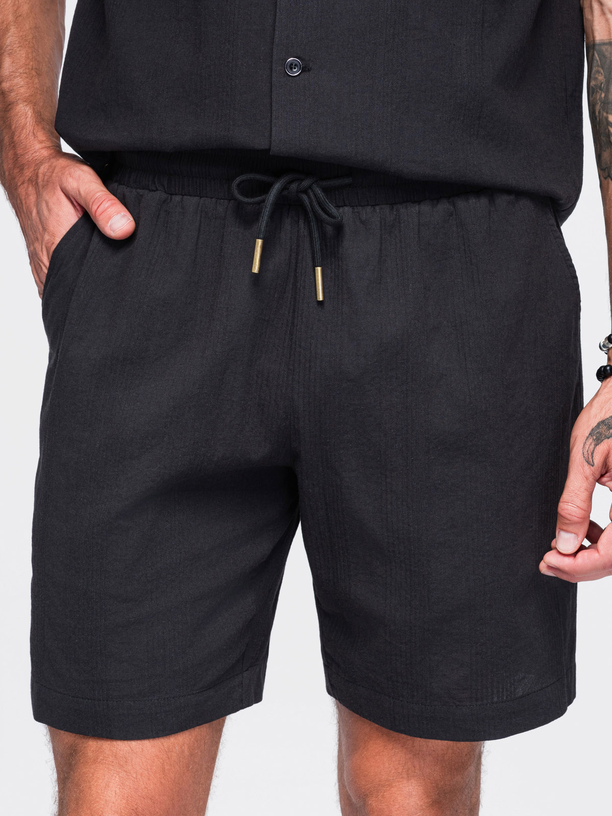 Meeste struktuursed puuvillased lühikesed püksid Ombre Clothing - Image 11