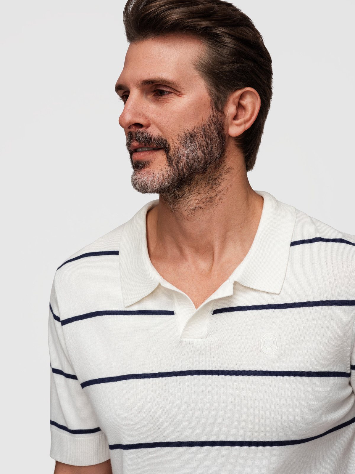 Meeste kootud triibuline polosärk Ombre Clothing - Image 13