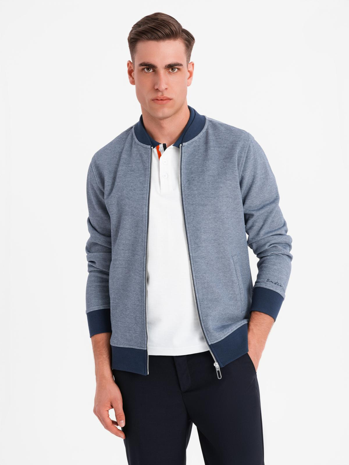 Meeste tõmblukuga dressipluus Ombre Clothing - Image 10