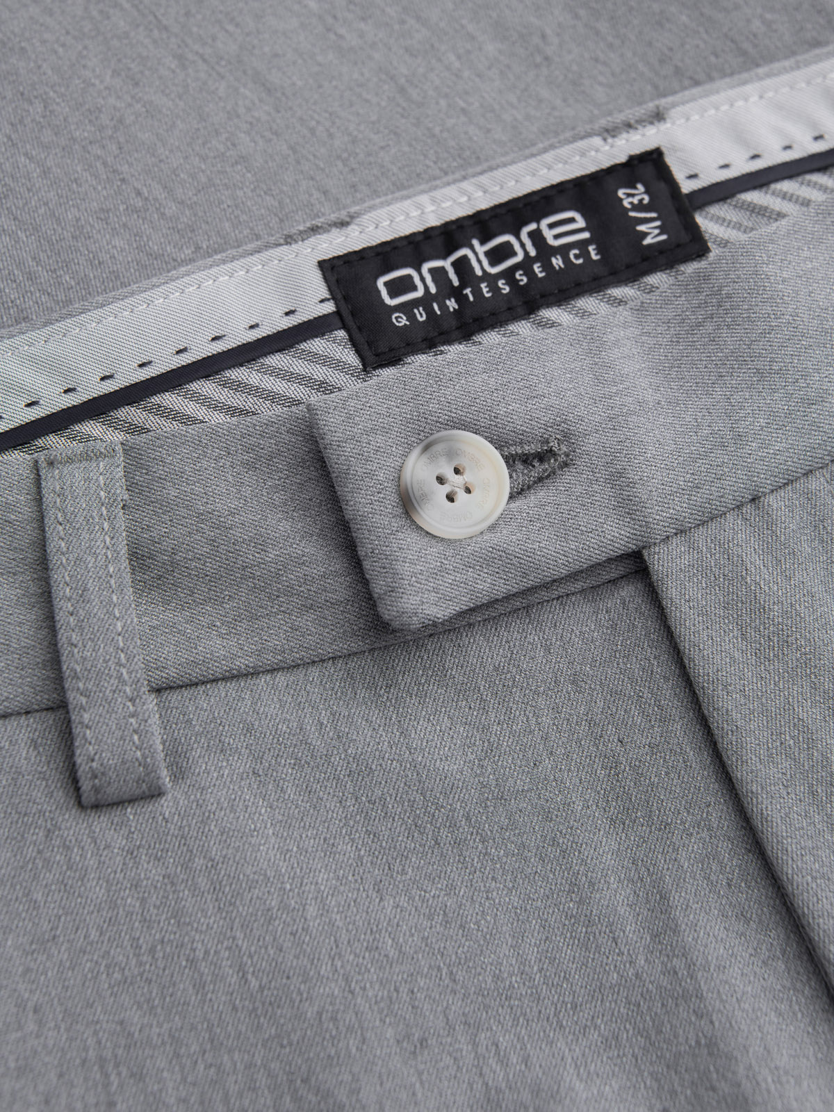 elegantsed klassikalise lõikega meeste chino püksid - helehall v1 om-pacp-0191 - Image 6