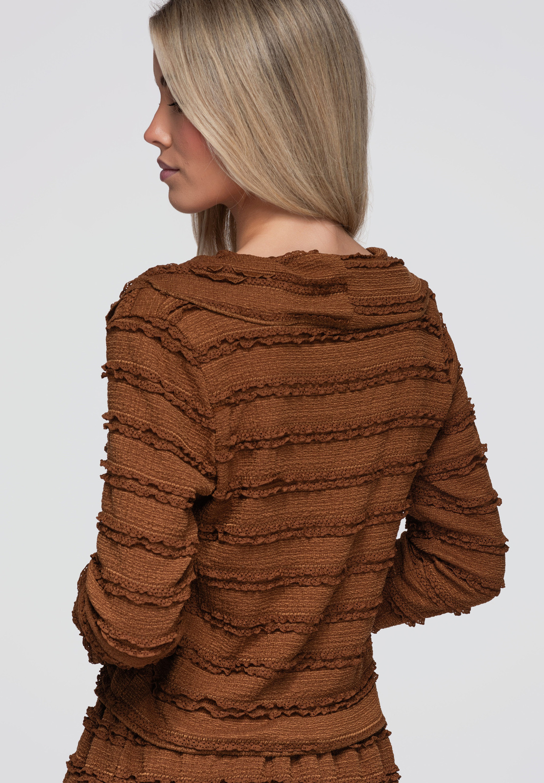 Pikkade varrukate ja paelkinnitusega naiste pluus Ombre Clothing - Image 14