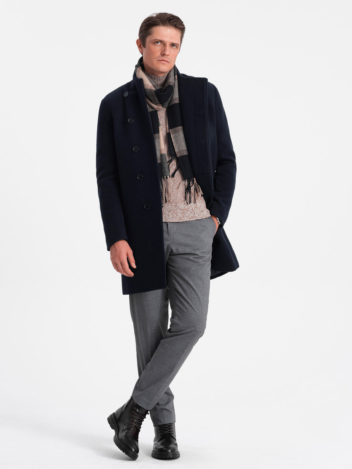 Ombre Clothing meeste püstkraega mantel - Image 4
