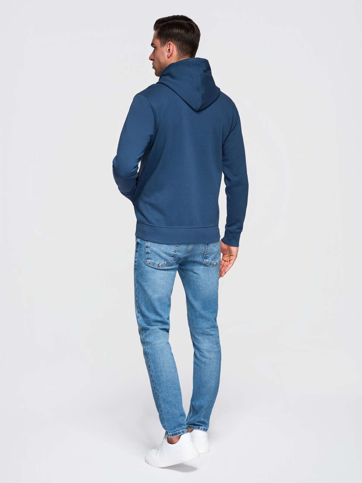 Meeste BASIC puuvillane dressipluus kapuutsiga - helebeež V1 OM-SSBZ-0272 - Image 32