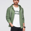 Ombre Clothing meeste lukuga kapuutsiga dressipluus - Thumbnail Image 19