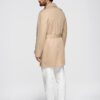Elegantne kaherealine meeste SLIM FIT trenšmantel vööga - beež V1 OM-COLC-0146 - Thumbnail Image 7