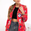 Naiste mustriline puuvillane bleiser - Thumbnail Image 1