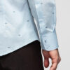 Meeste pikkade käistega mustriline triiksärk Ombre Clothing - Thumbnail Image 5