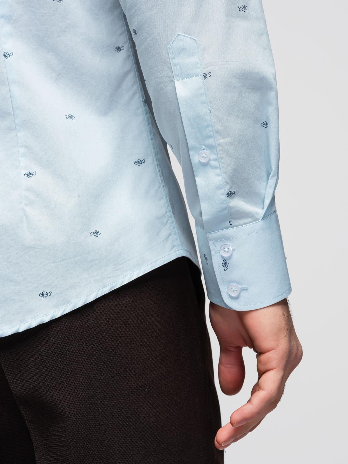 Meeste pikkade käistega mustriline triiksärk Ombre Clothing - Image 5