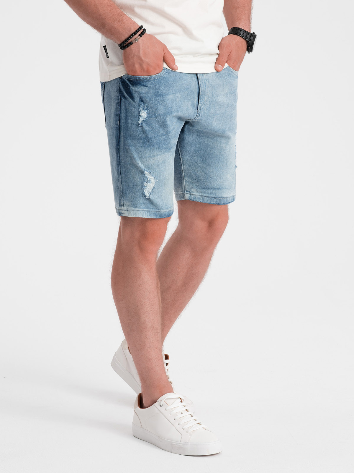 Meeste lühikesed teksapüksid Ombre Clothing - Image 3