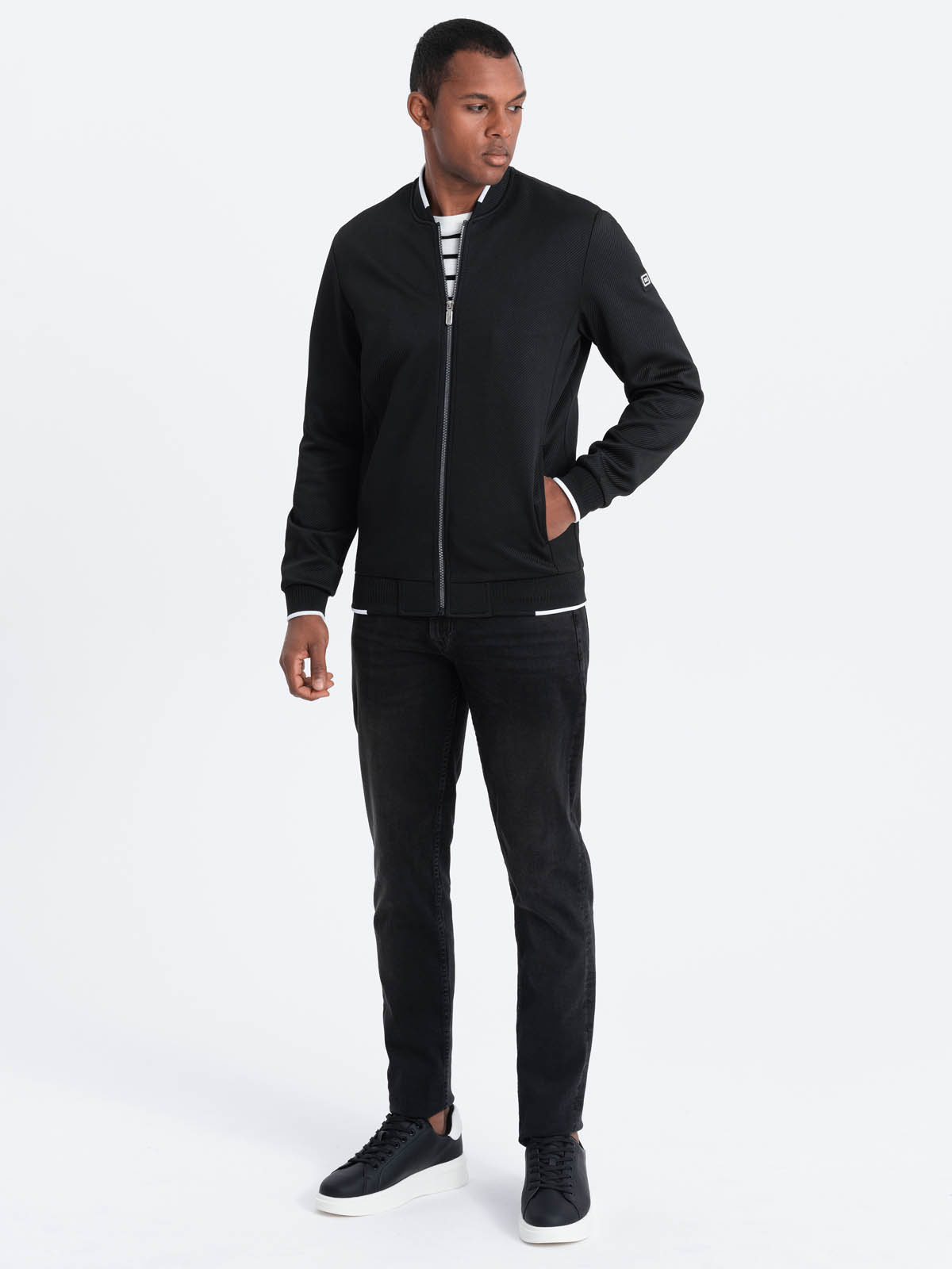 meeste bomber jope - must v2 om-janp-0142 - Image 4