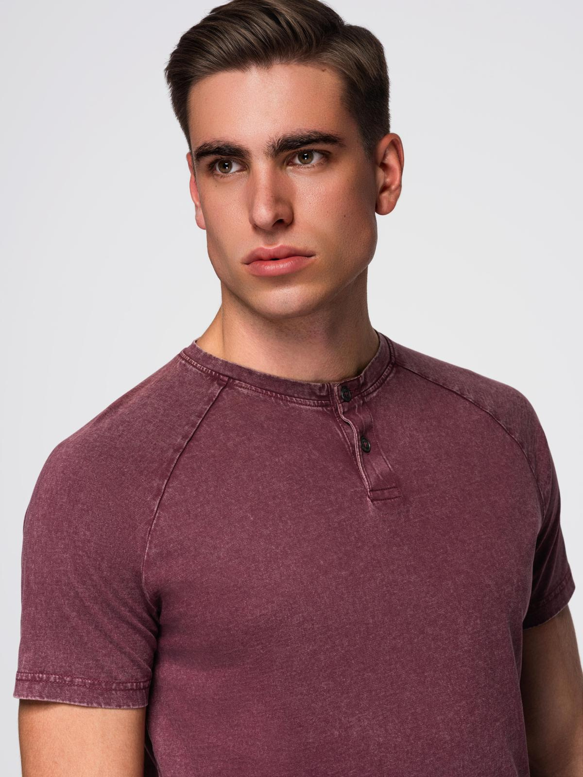 Ombre Clothing meeste nööpidega Henley T-särk - Image 17