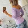 Naiste pluus kolmveerandvarrukate ja avara kaelusega - Thumbnail Image 3