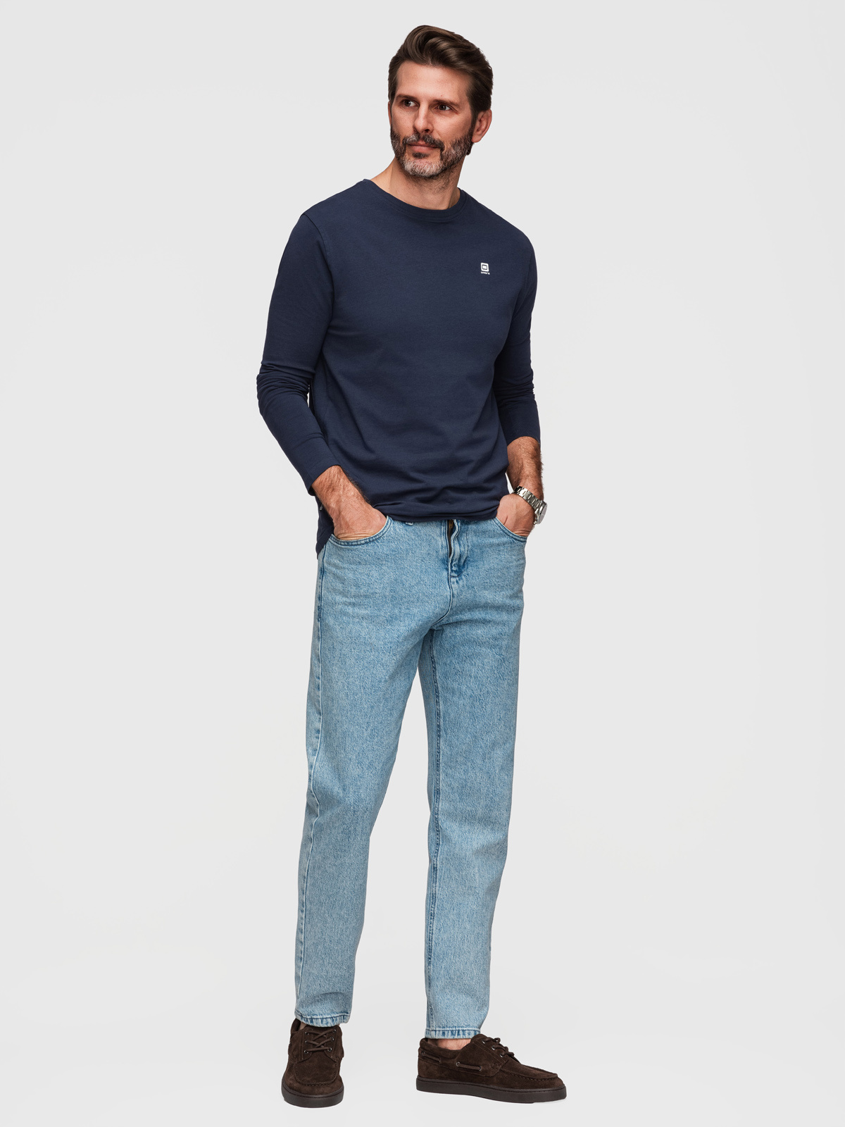 Meeste pikkade varrukatega T-särk Ombre Clothing - Image 12