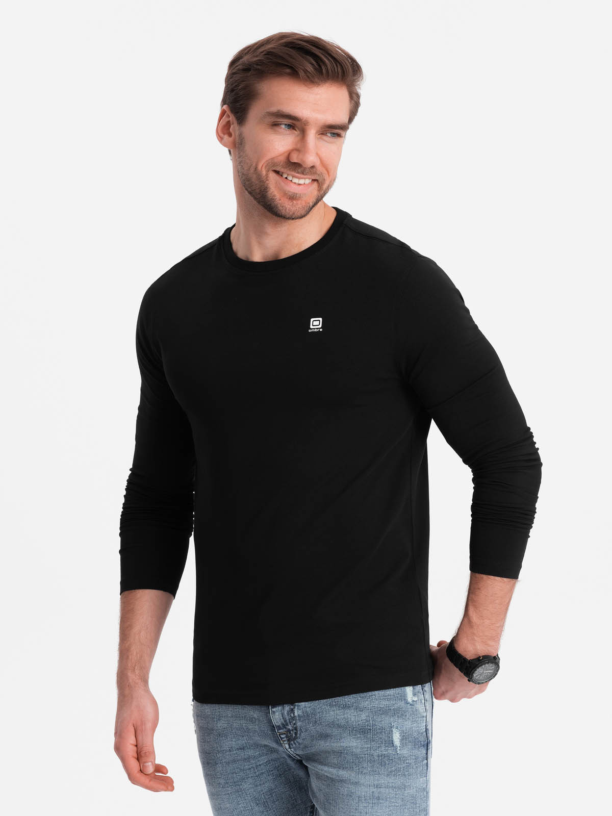 Meeste pikkade varrukatega T-särk Ombre Clothing - Image 19
