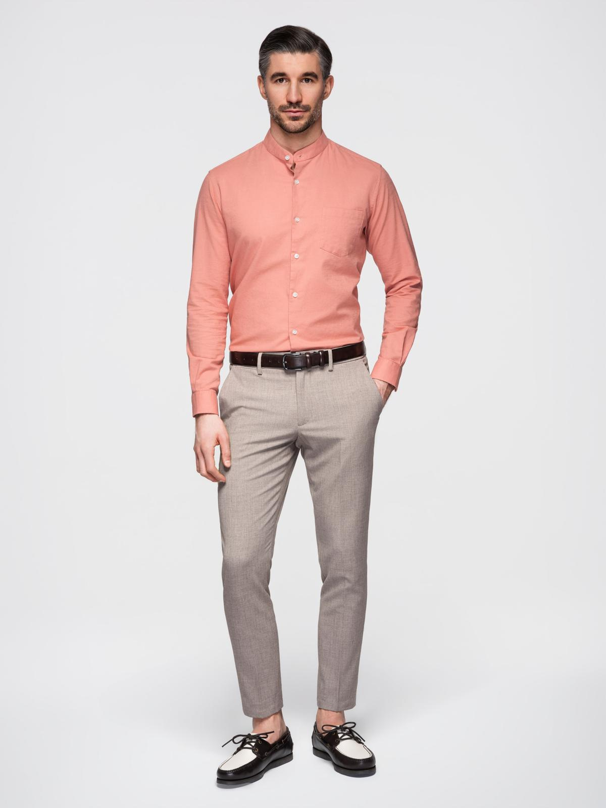 Meeste püstkraega pikkade varrukatega triiksärk Ombre Clothing - Image 3