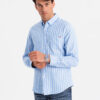 Meeste triibuline pikkade käistega triiksärk Ombre Clothing - Thumbnail Image 12