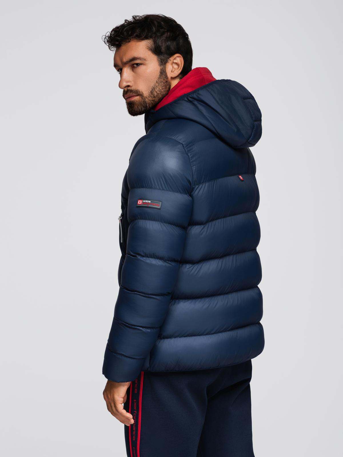 Meeste kapuutsiga tepitud pikem jope Ombre Clothing - Image 42