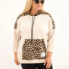 Plus Size naiste viskoosist kapuutsiga pusa pantrümustriga detailidega - Thumbnail Image 53