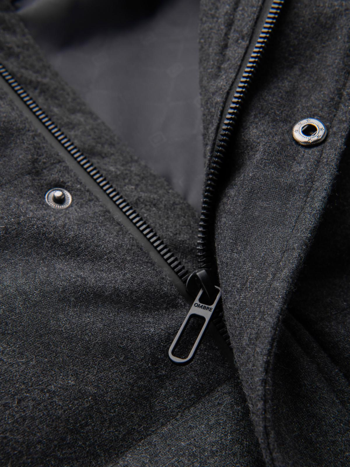 Meeste tepitud kapuutsiga jope Ombre Clothing - Image 18