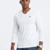 Meeste pikkade varrukatega V-kaelusega särk Ombre Clothing - Thumbnail Image 3