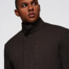 Meeste mantel püstkrae ja peidetud nööpkinnitusega Ombre Clothing - Thumbnail Image 36